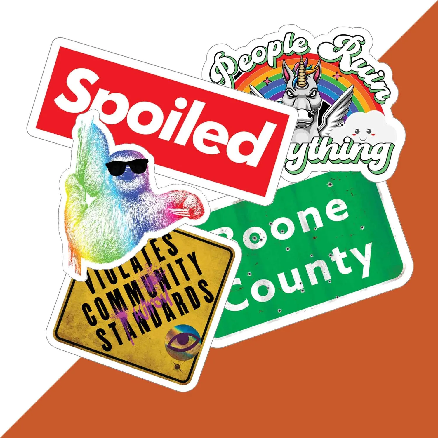 Weatherproof Stickers - Kaspers CuriosiTees
