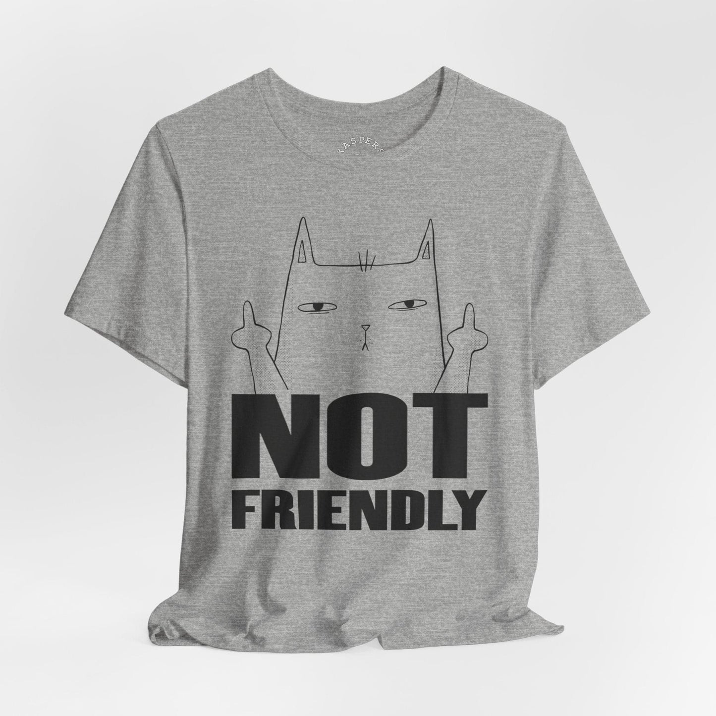 Not Friendly - Cat Giving Finger T-Shirt
