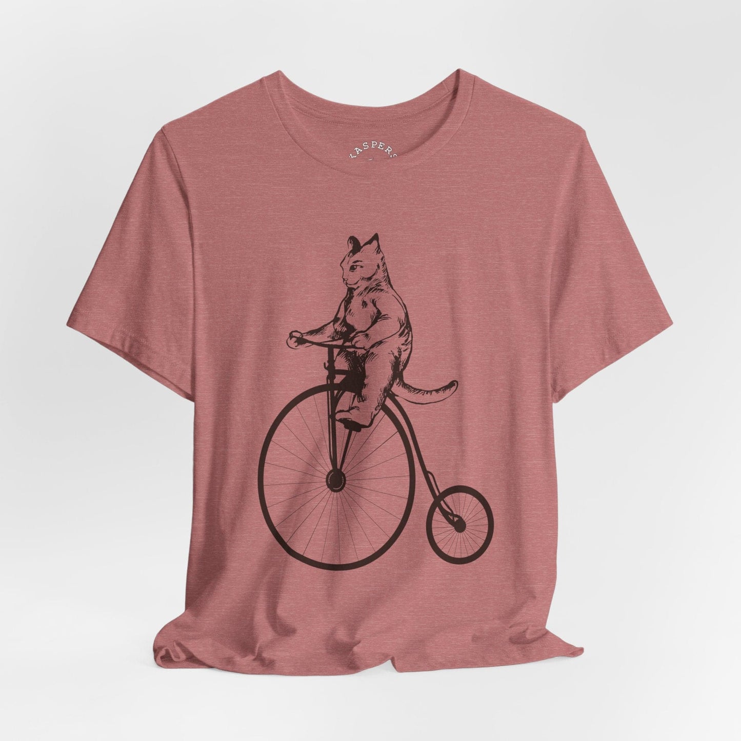 Cat On A High Wheel Bicycle T-Shirt