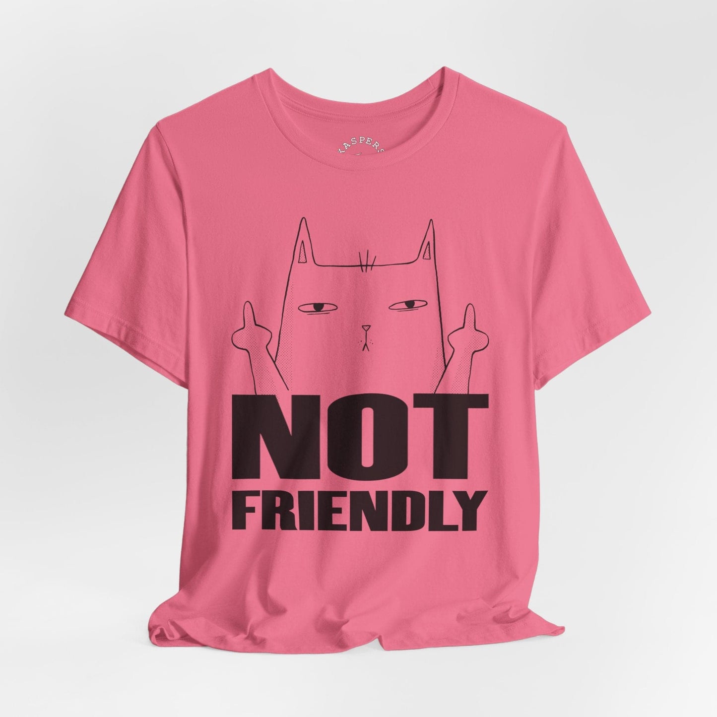 Not Friendly - Cat Giving Finger T-Shirt