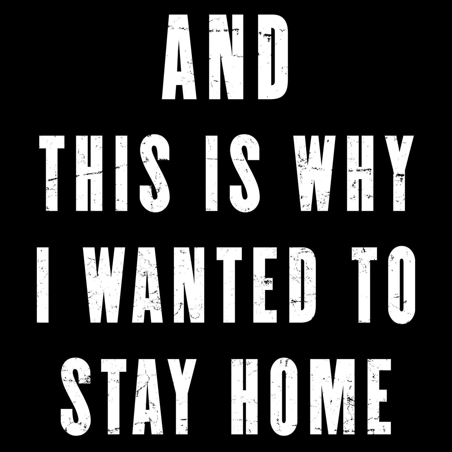 And This Is Why I Wanted To Stay Home T-Shirt