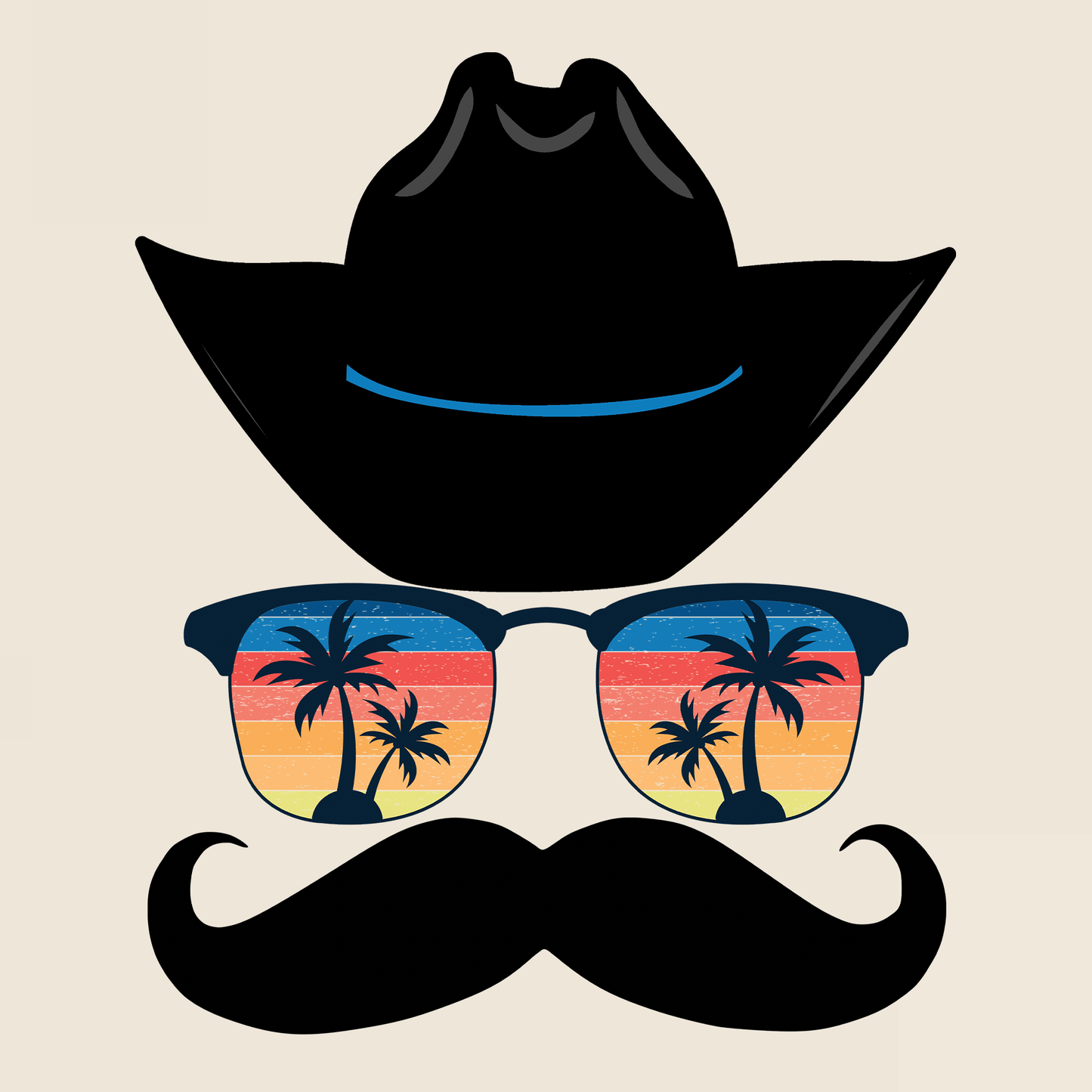 Mustache Cowboy T-Shirt