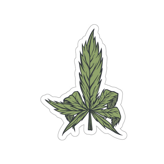 Expressive Pot Leaf - 5" Sticker in the color: - Kaspers Tees