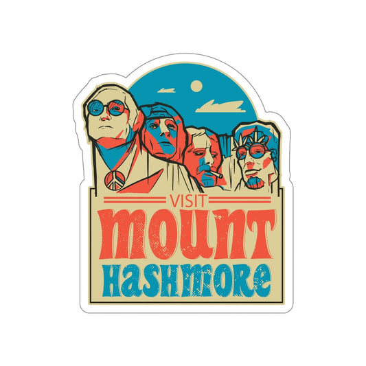 Mount Hashmore - 5" Sticker in the color: - Kaspers Tees