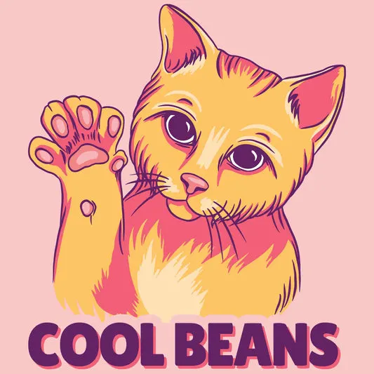 Cool Beans T-shirt in the color: Heather_Columbia_Blue - Kaspers CuriosiTees