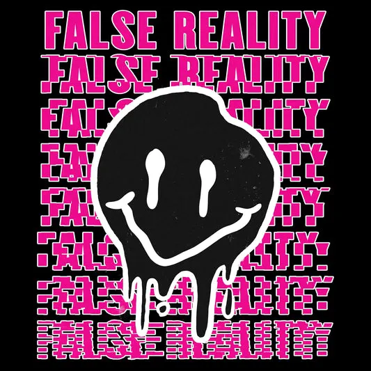 False Reality T-shirt in the color: Heather_Columbia_Blue - Kaspers CuriosiTees