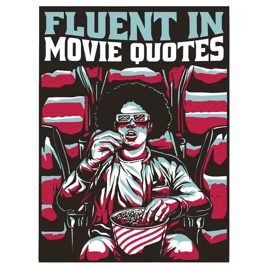 Fluent In Movie Quotes T-shirt in the color: Heather_Red - Kaspers CuriosiTees