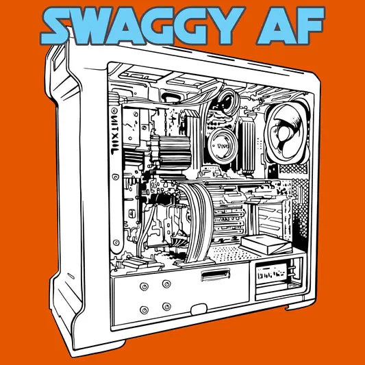 Swaggy AF T-shirt in the color: Athletic_Heather - Kaspers CuriosiTees