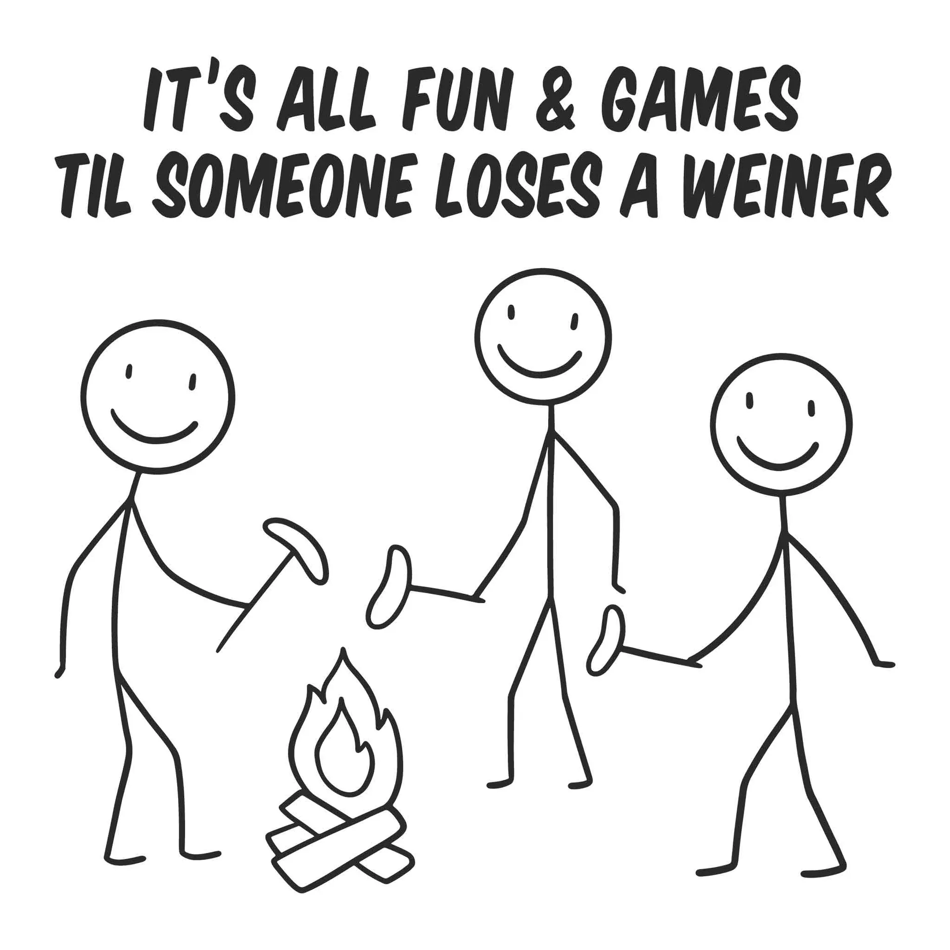 Until Someone Loses A Weiner T-shirt in the color: Heather_Green - Kaspers CuriosiTees